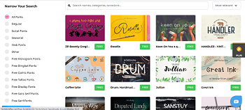 fontbundles home page screenshot image